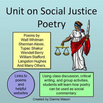 Preview of Unit on Social Justice Poetry