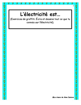 Unité de Sciences 6e année: l'Électricité by La classe de Mme Ianieva