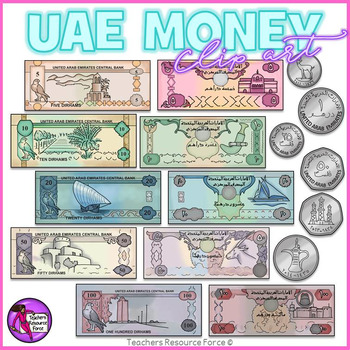 United Arab Emirates UAE Map Shape Money Clip 