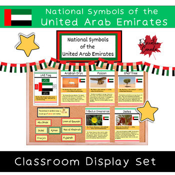 Preview of United Arab Emirates (UAE) National Symbols Classroom Display Set