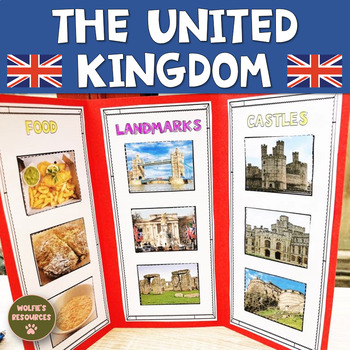 Preview of United Kingdom | Great Britain | England | Leaflet | Map Work | Posters