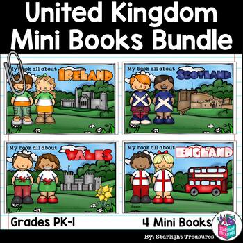 Preview of United Kingdom And Ireland Mini Books Bundle - England, Scotland, & Wales