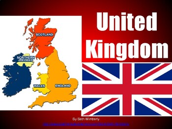 Preview of United Kingdom PowerPoint (England, Scotland, Wales, Northern Ireland)