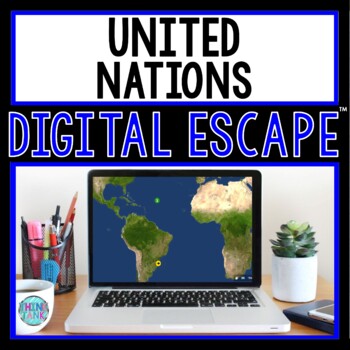 Preview of United Nations DIGITAL ESCAPE ROOM for Google Drive® | Distance Learning