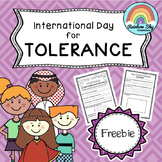 United Nations - Day of Tolerance Research Task Freebie