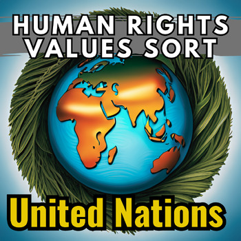 Preview of United Nations Human Rights Values Sort