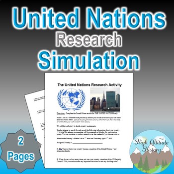 Preview of United Nations Research Simulation