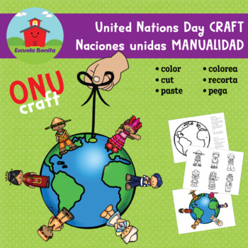 Preview of United Nations day CRAFT / Día de las Naciones Unidad MANUALIDAD!!  ONU craft!