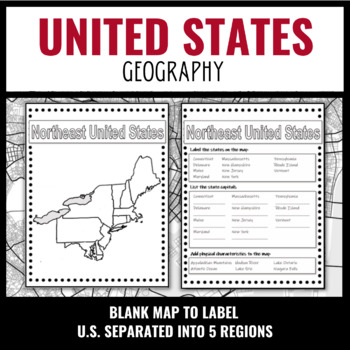 Preview of United State Geography - Blank Map Package