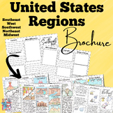 United States 5 Regions Brochure, Geography, Landforms, Pr
