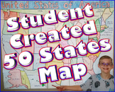 United States 50 States Map Student Created (Big Wall Map)