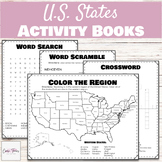 United States Activity Books BUNDLE Featuring Crosswords W