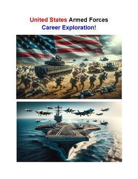 Preview of United States Armed Forces Career Exploration Bundle Resource!
