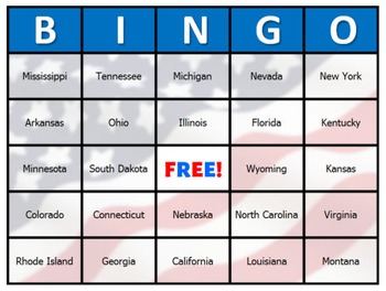 Preview of United States BINGO
