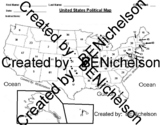 United States Fill-In Map and Chart (Distance Learning Friendly)