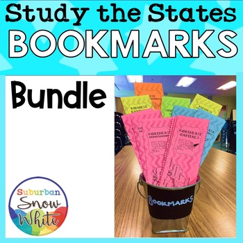 Preview of The 5 Regions of the United States BOOKMARKS: BUNDLE