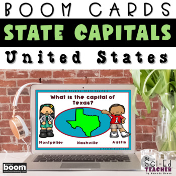 Preview of United States Capitals Boom Cards