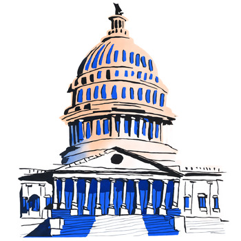 Preview of United States Capitol Building Drawing PNG