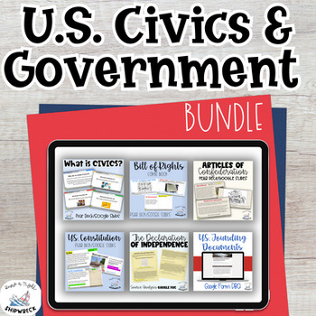 Preview of United States Civics and Government BUNDLE of Interactive Activities and Lessons