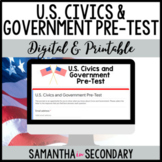 United States Civics and Government Pre-Test