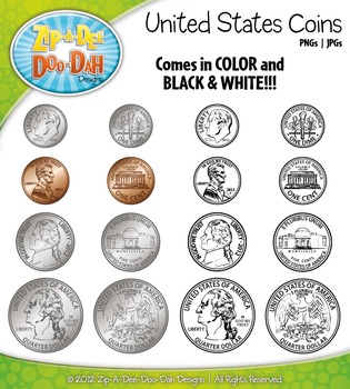 penny front and back clipart