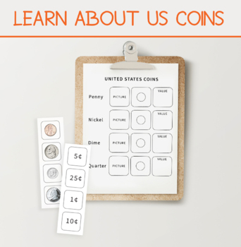 Preview of United States Coins Worksheet