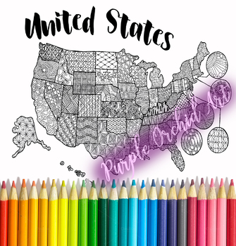 united states map coloring pages teaching resources tpt