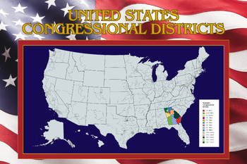 Preview of United States Congressional Districts Poster
