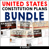 United States Constitution Plans Worksheets and Answer Key