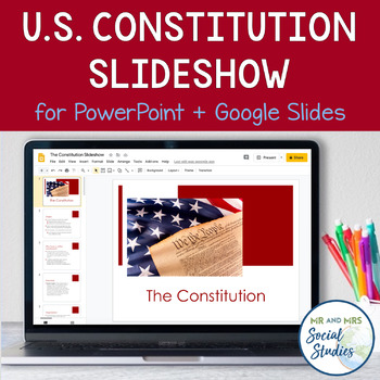 Preview of United States Constitution PowerPoint and Google Slideshow | US Constitution