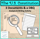 United States Constitution Primary Source Document Analysi