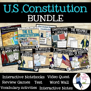 Preview of United States Constitution Complete Unit Bundle