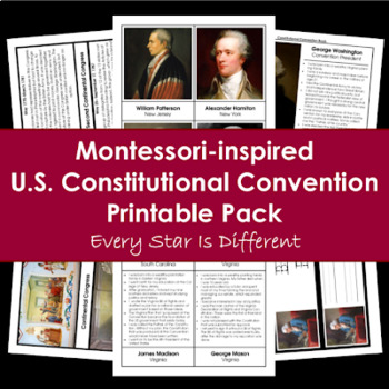 Preview of United States Constitutional Convention Printable Pack