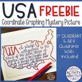 United States Coordinate Graphing Picture 1st Quadrant & A