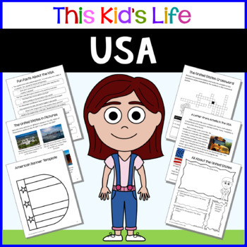 Preview of United States Country Study: Reading & Writing + Google Slides/PPT