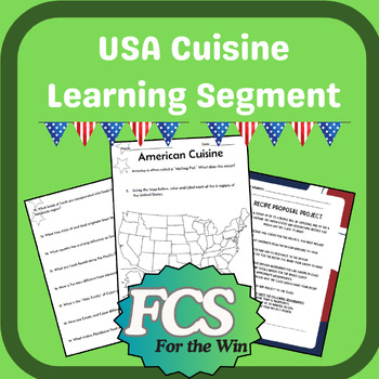 Preview of United States Cuisine Learning Segment - Global Foods