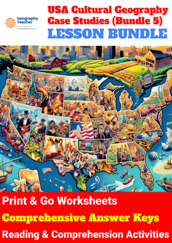 Preview of United States Cultural Geography Case Studies (11-Lesson Bundle No 5)