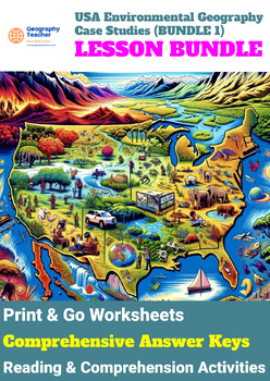 Preview of United States Environmental Geography Case Studies (10-Lesson Bundle No 1)