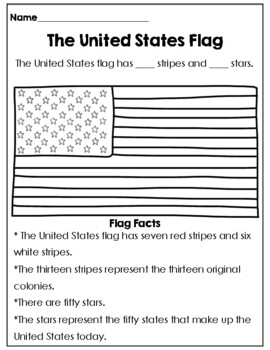 United States Flag and Symbols Freebie by Leslie's Little Learners