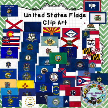 United States Flags Clip Art By Lovely Jubblies Teach Tpt