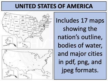 Preview of United States : Free Map Resources Clipart