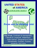 United States Geography Basics: Lessons, Worksheets, Puzzles