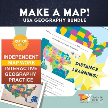 Preview of United States Geography | Distance Learning