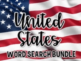 United States Geography Vocabulary Word Search Bundle