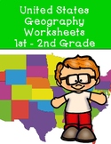 United States Geography Worksheets (grades 1-2)