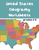 United States Geography Worksheets (grades 3-6)
