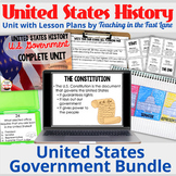 United States Government Lesson Plans - US History - Gover
