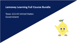 Preview of United States Government Full-Course Bundle (TEKS aligned)