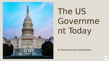 Preview of United States Government Overview Lesson - ESL/ESOL/ELL