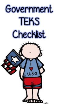Preview of United States Government TEKS Checklist